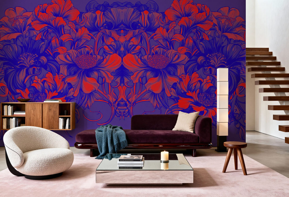 Scandi Flower II Mural Wallpaper - room preview 06