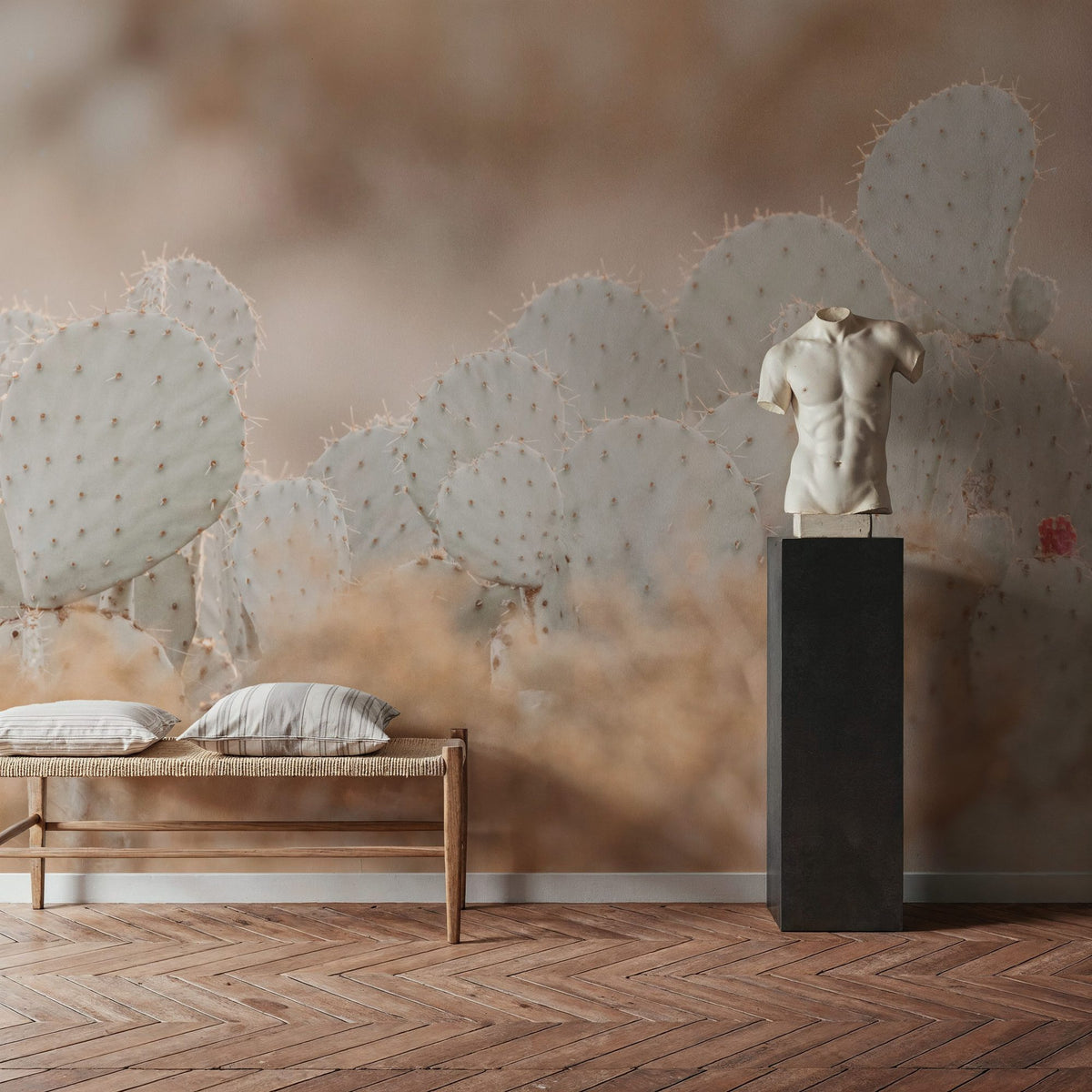 Cactus Sunset Mural Wallpaper - room preview 06