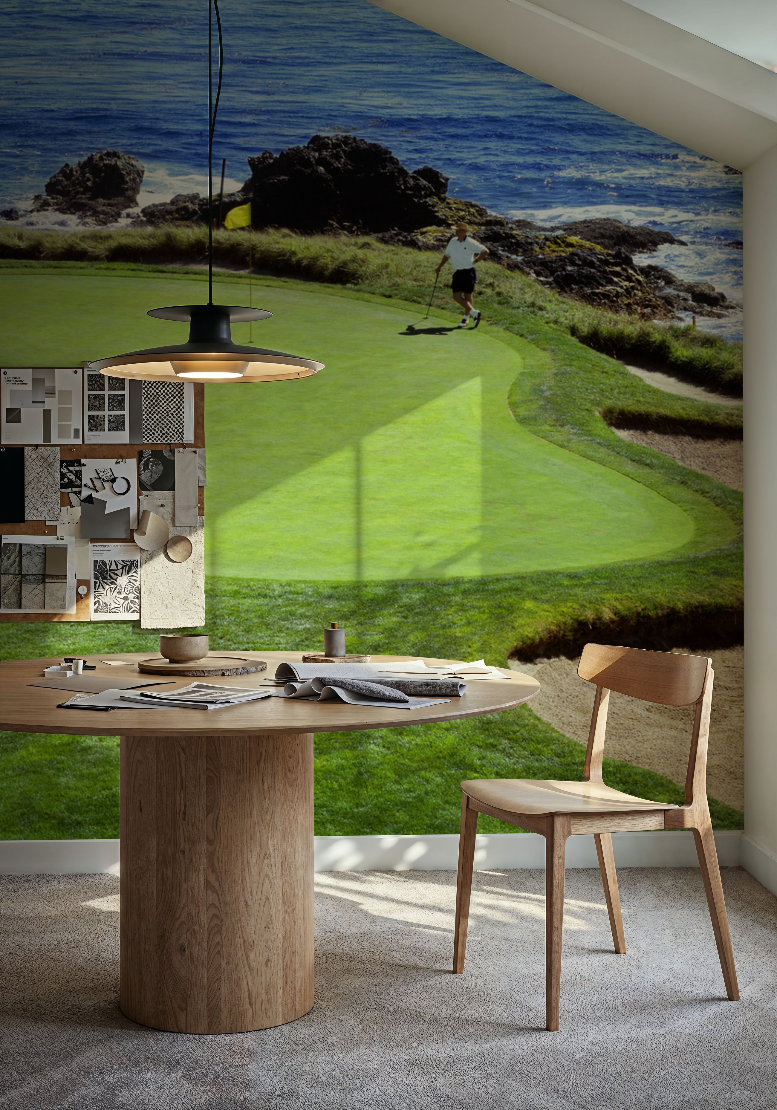 Coastal Fairways Mural Wallpaper
