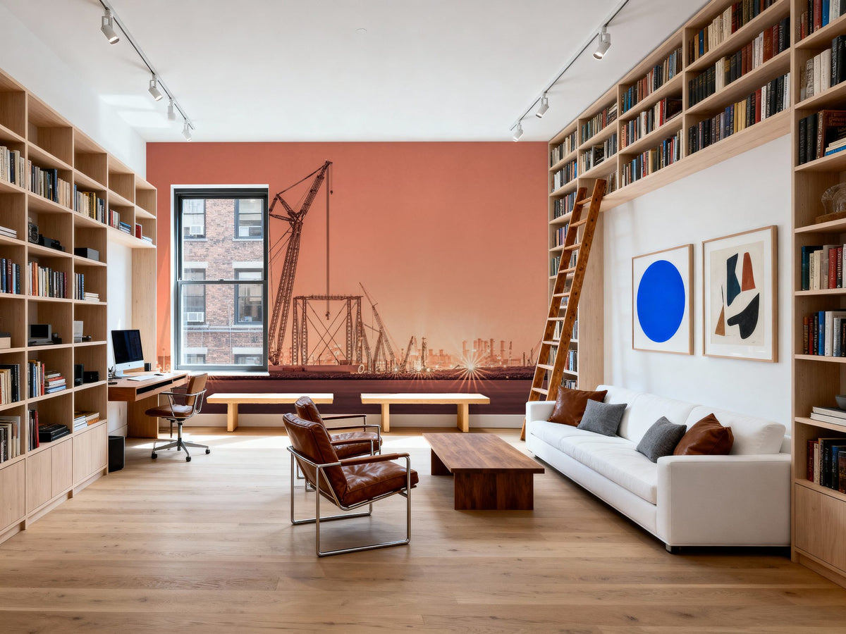 Industrial Bay Mural Wallpaper - room preview 06