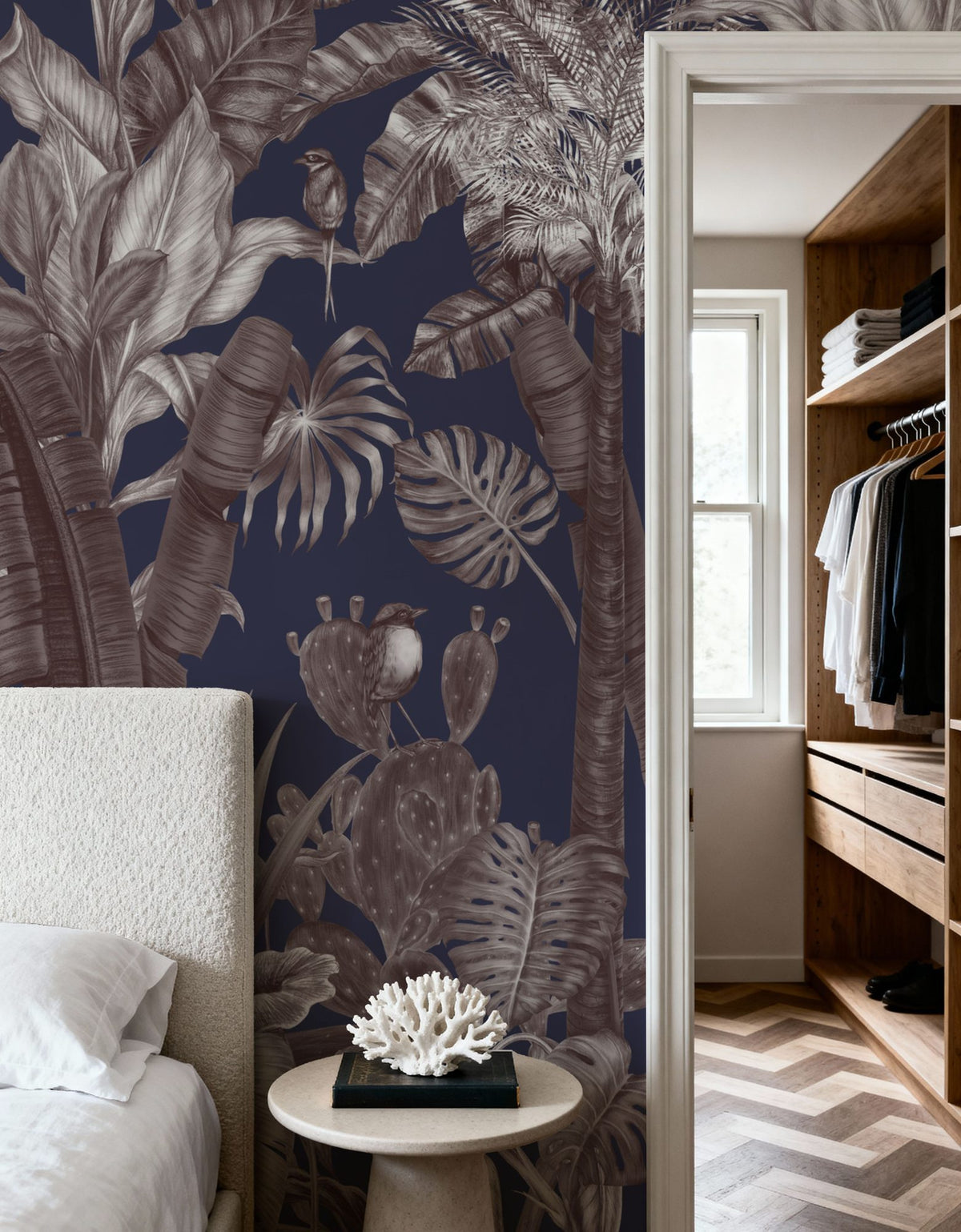 Tropical Wonderland, Eggplant Mural Wallpaper - room preview 06
