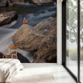 Icicle Creek Stones Mural Wallpaper - room preview 06
