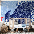 Coastal Chinoiserie III Mural Wallpaper - room preview 06