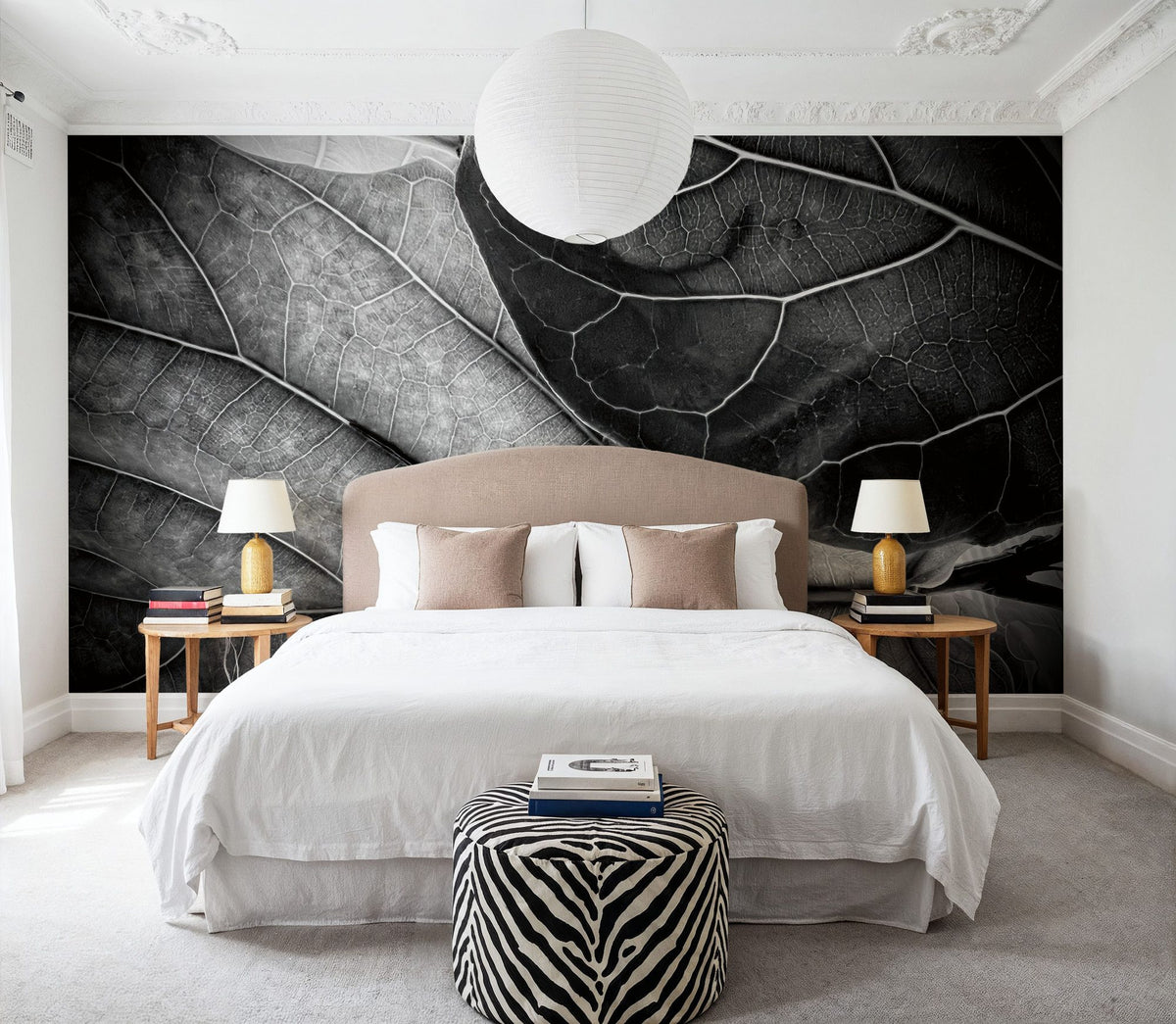 Sunlit Leaf II Mural Wallpaper - room preview 06