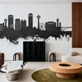 Niagara Falls Skyline Black & White Mural Wallpaper - room preview 06