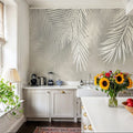 Snow Palms Mural Wallpaper - room preview 06