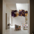 Galaţi Romania Skyline Purple & Gold Mural Wallpaper - room preview 06