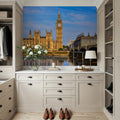 Big Ben Tower and Thames River Mural Wallpaper - room preview 06