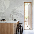 World Map Cities - Siv Mural Wallpaper - room preview 06