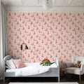 Flamingo Goals Pink Mural Wallpaper - room preview 06