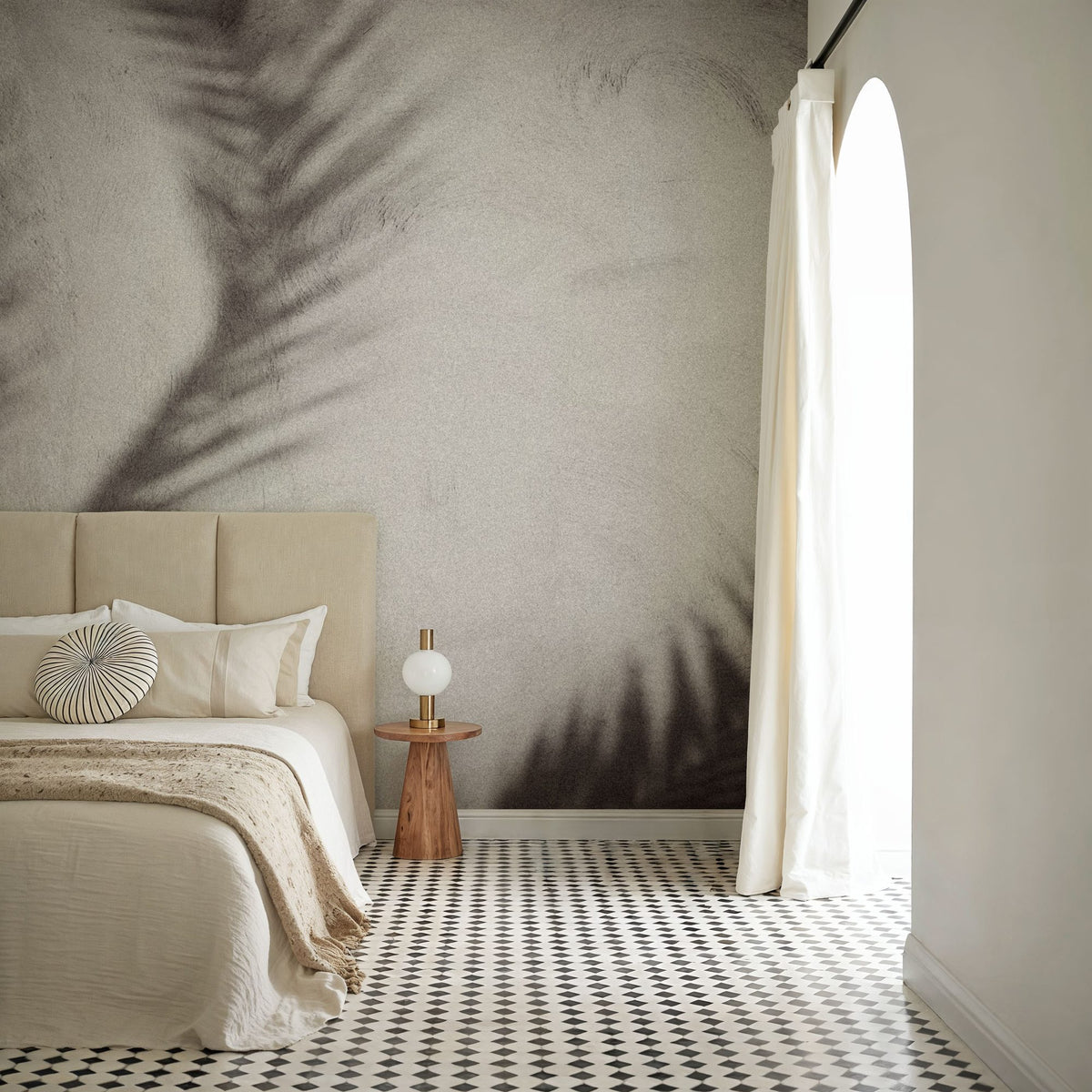 Palm Shadow Afternoon I Mural Wallpaper - room preview 06