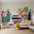 Blooming Books I Mural Wallpaper - room preview 06