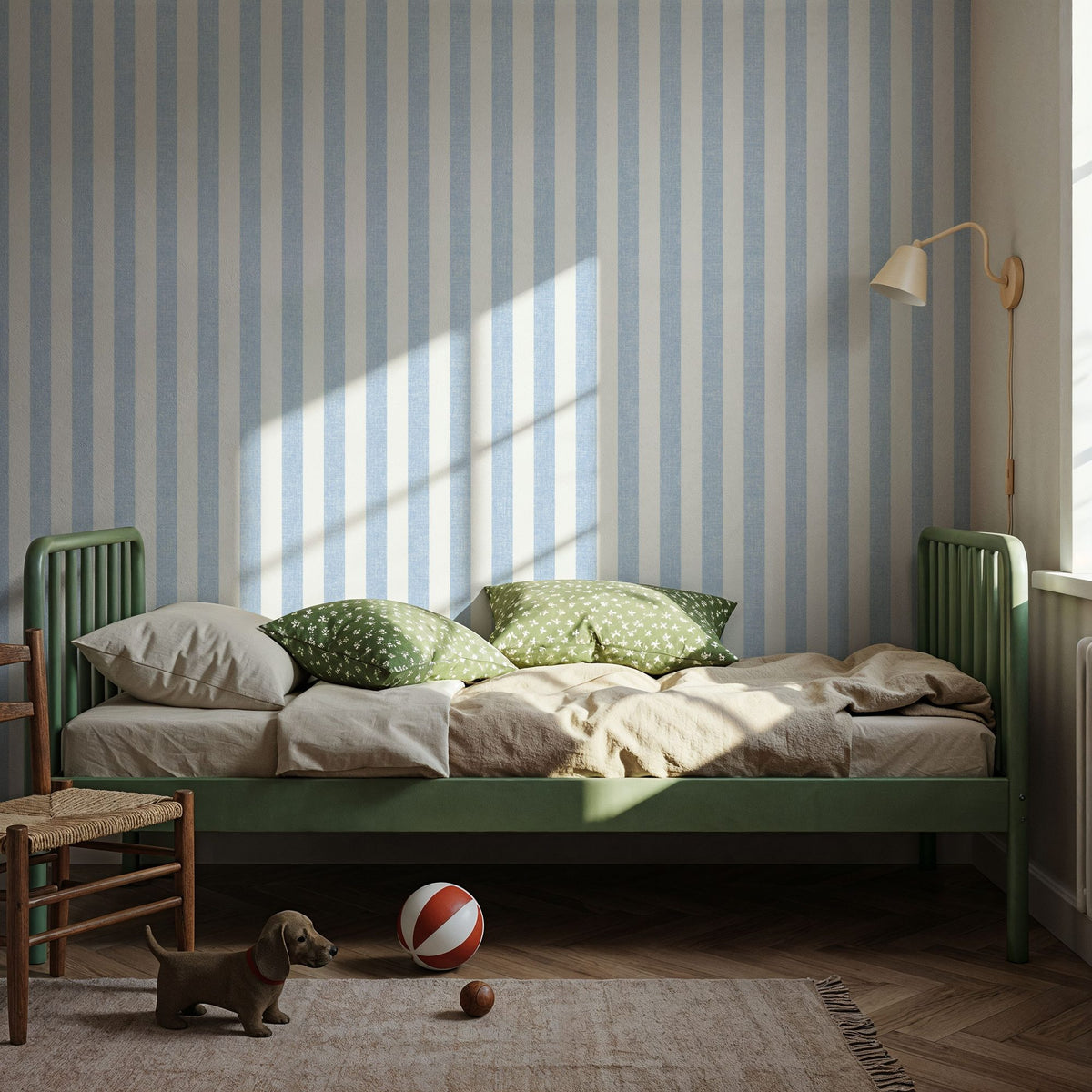 Erie, Sky Blue Mural Wallpaper - room preview 06