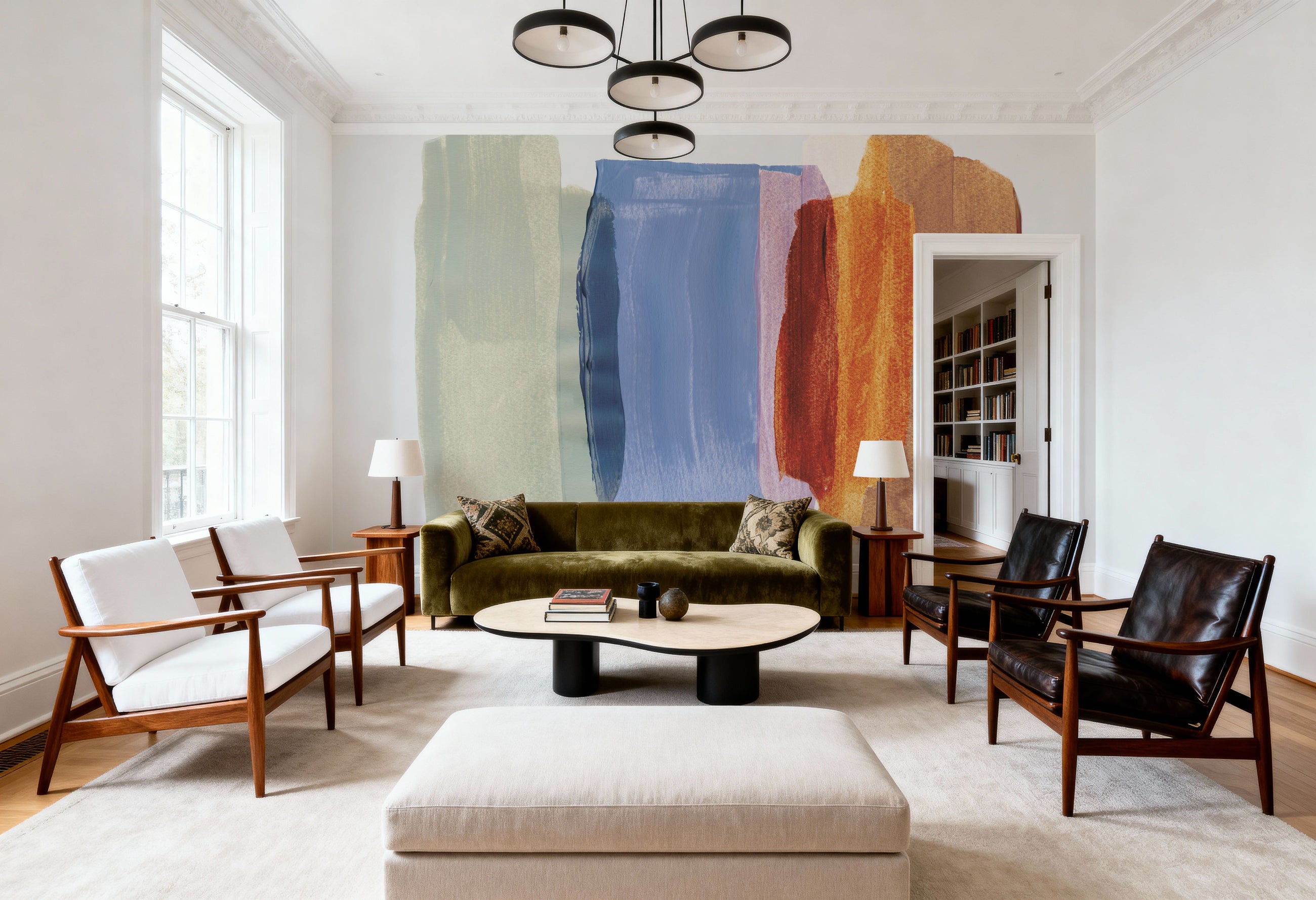 Abstract Brush Strokes 49 Mural Wallpaper