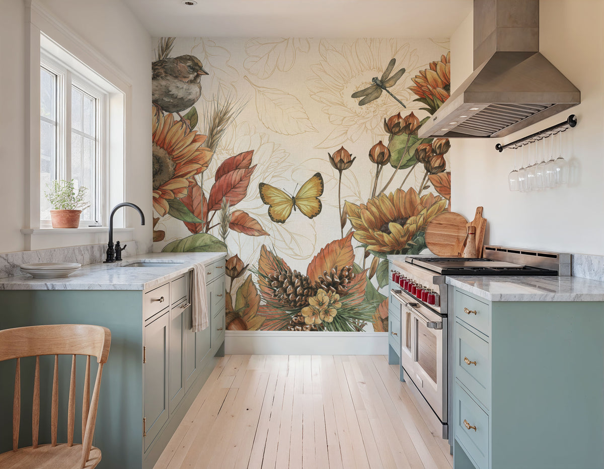 Harvest Home I Mural Wallpaper - room preview 06