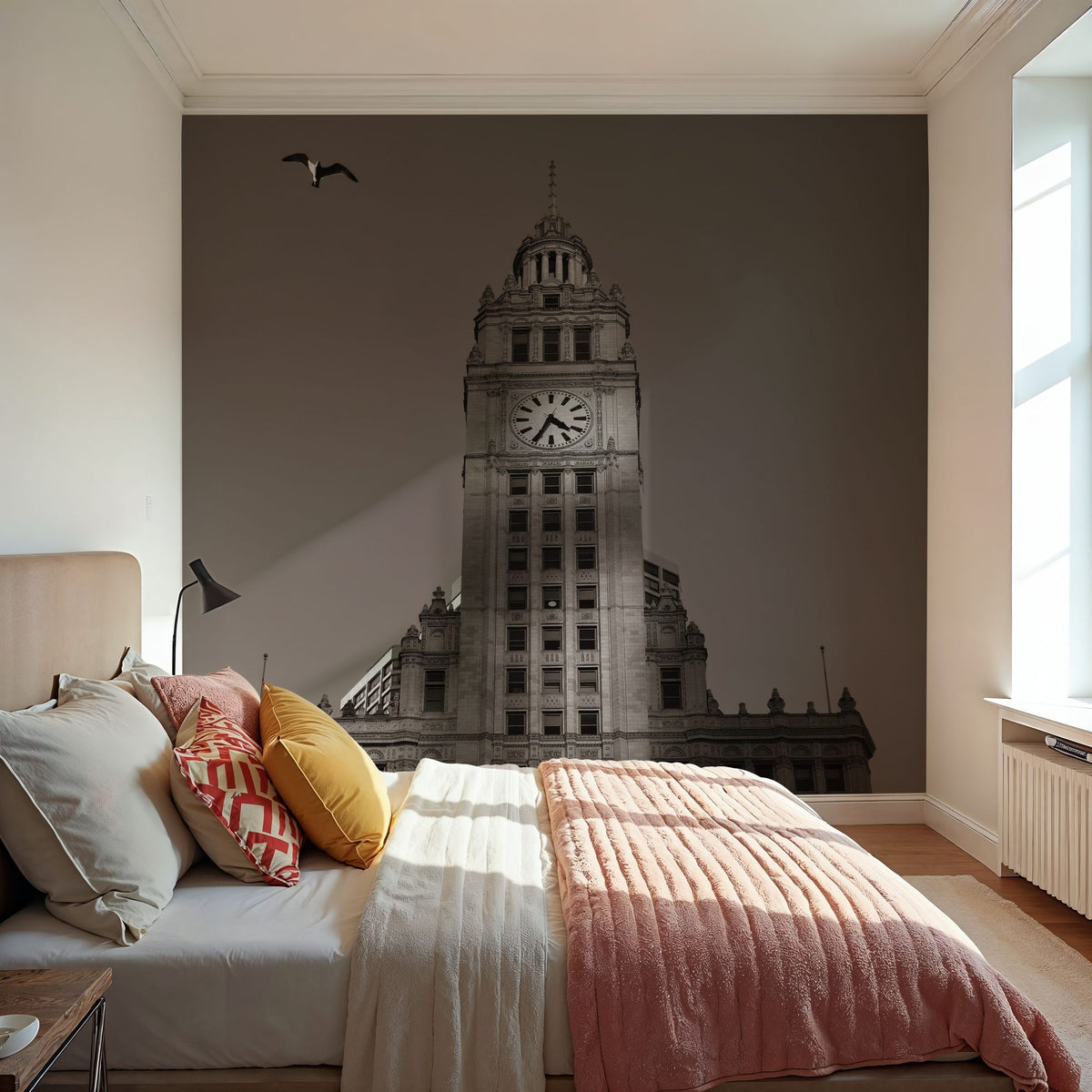 Chicago River Walk Mural Wallpaper - room preview 06
