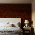 Root Wood, Red Mahogany Mural Wallpaper - room preview 06