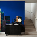 Cobalt Metropolis Mural Wallpaper - room preview 06