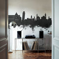 Pisa Italy Skyline Black & White Mural Wallpaper - room preview 06