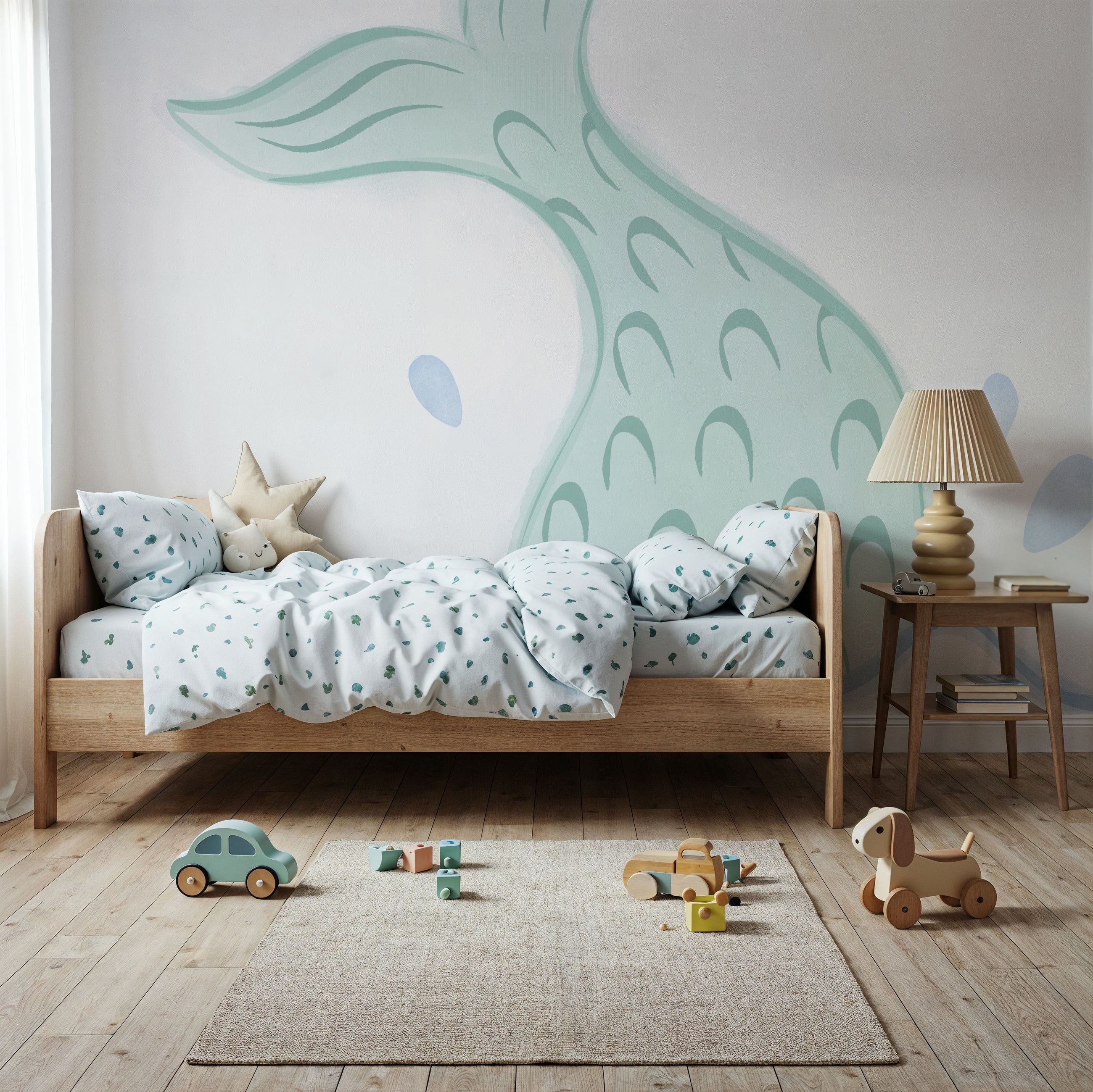 Mermaid Tail Mural Wallpaper