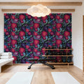 Flowershow Poppies, Cerise Mural Wallpaper - room preview 06