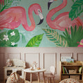 Fruity Flamingos I Mural Wallpaper - room preview 06