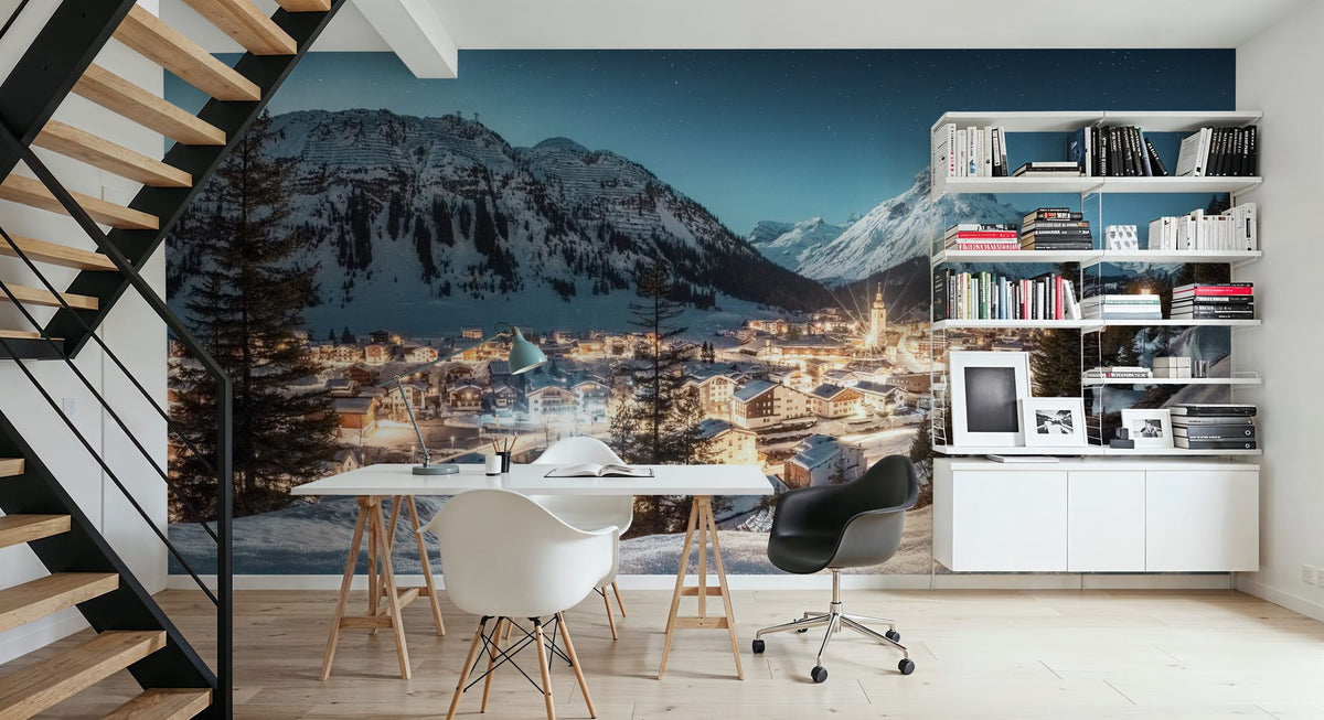 Winter Wonderland Mural Wallpaper - room preview 06