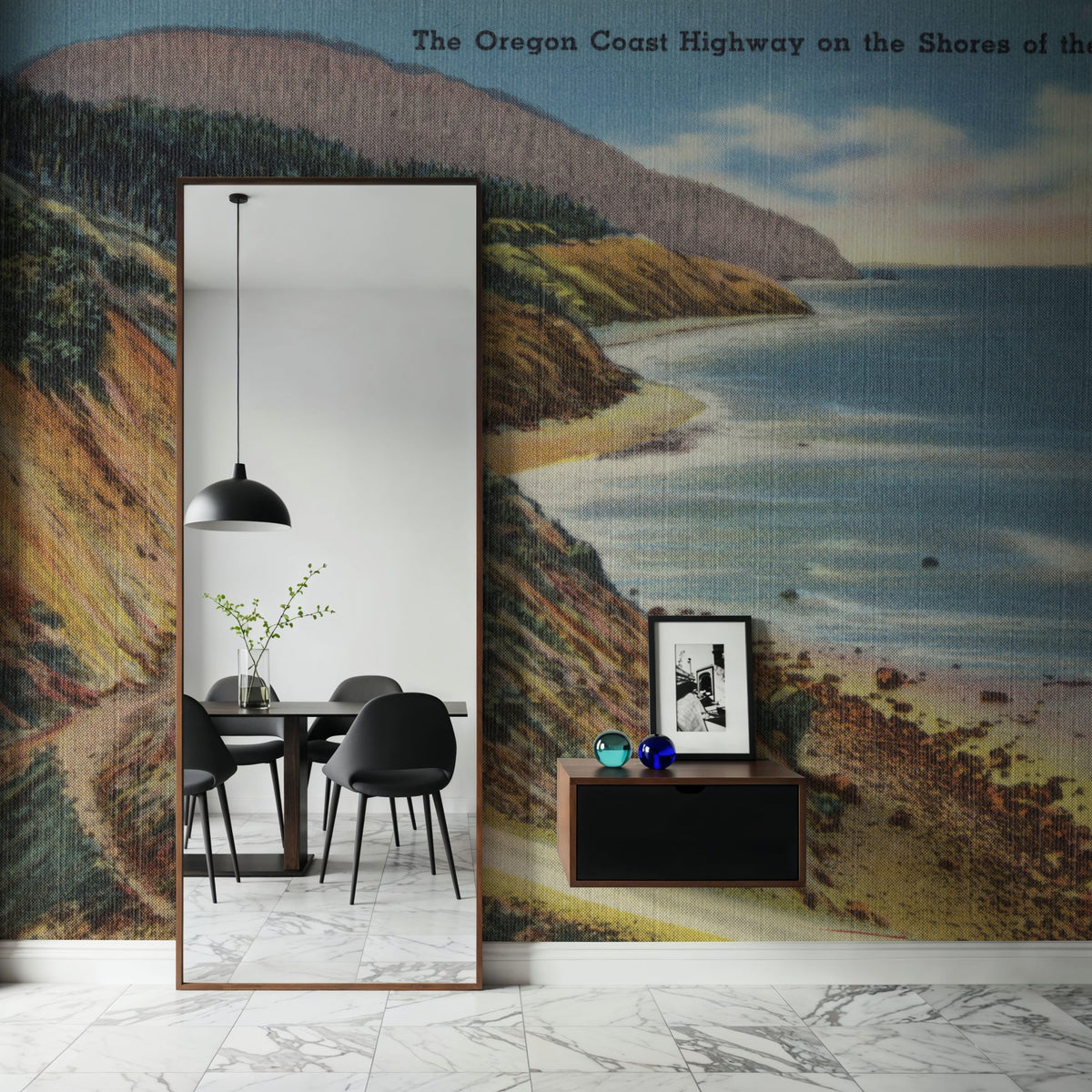 Greetings From Oregon Coast Mural Wallpaper - room preview 06