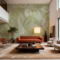 Secret Leaves Mural Wallpaper - Warm Tone - room preview 06