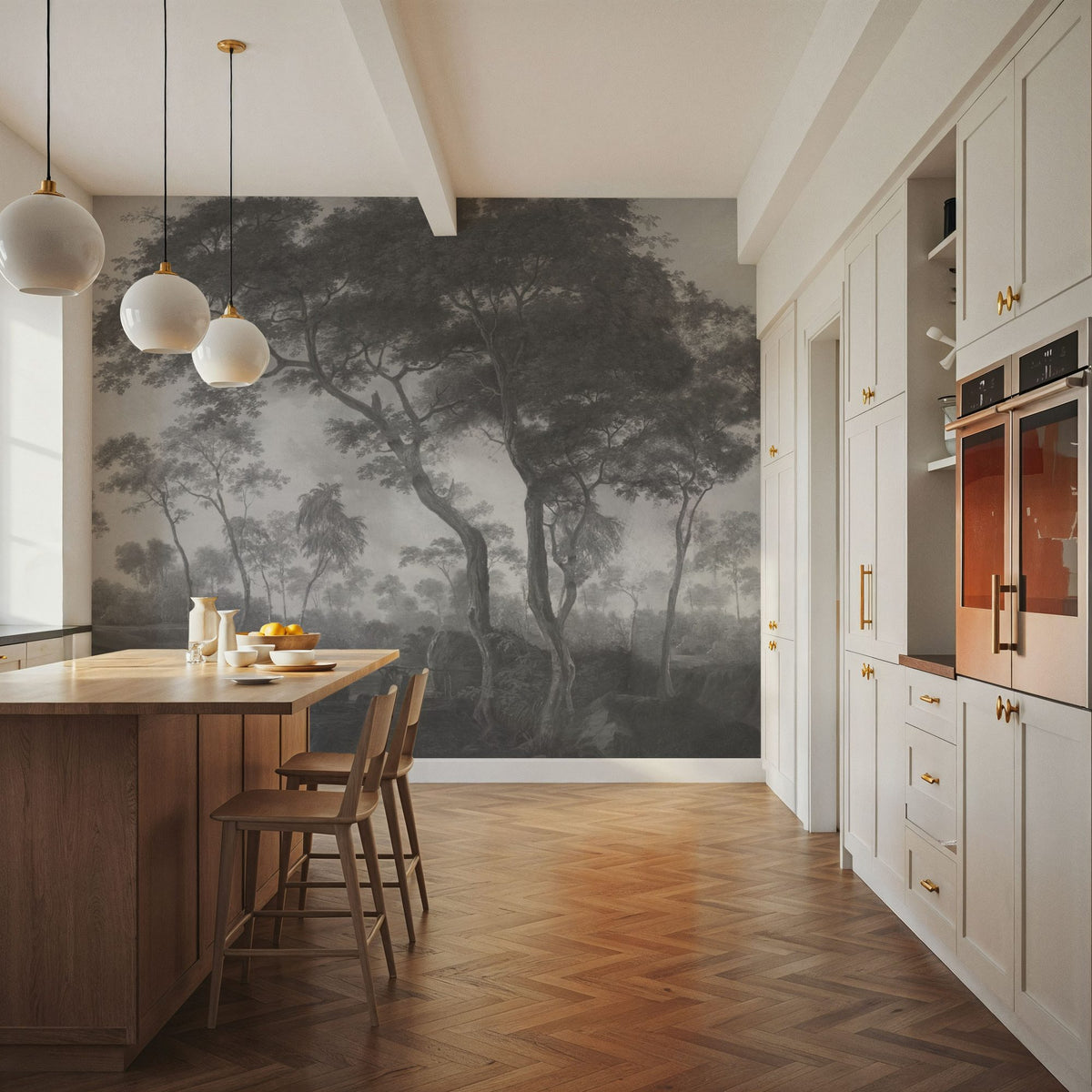 Woodland Brook, Stone Mural Wallpaper - room preview 06