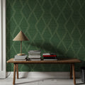 Harvest Time Green Mural Wallpaper - room preview 06