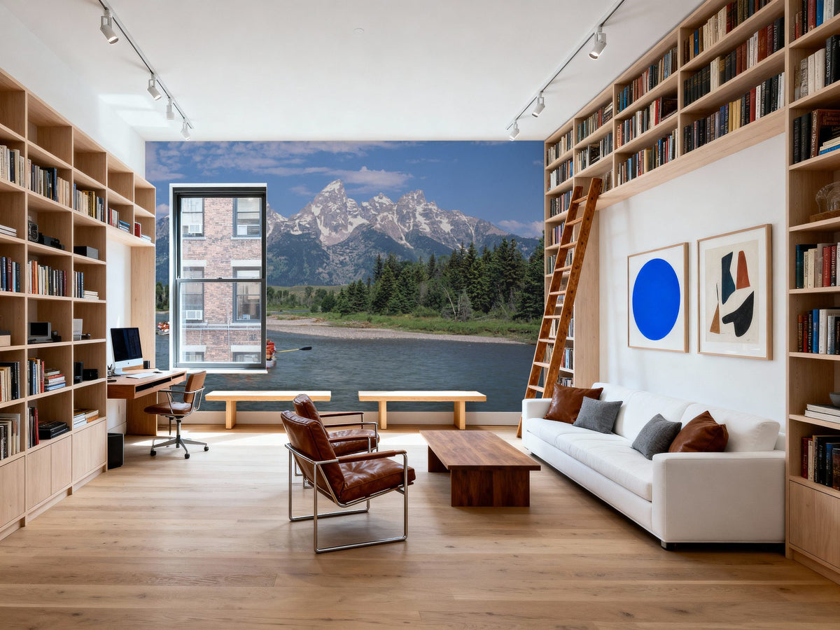 Mountain River Expedition Mural Wallpaper - room preview 06