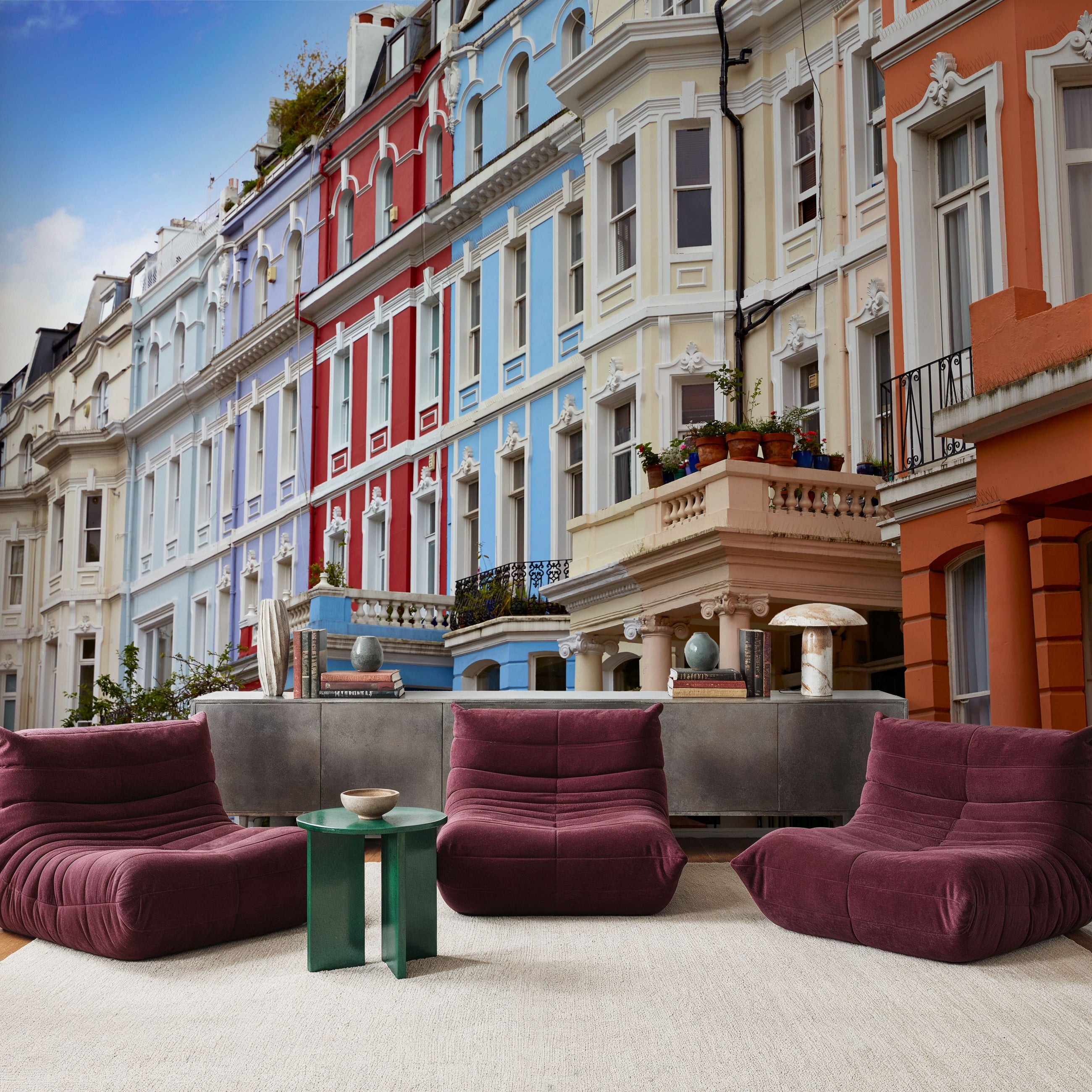 London Portobello Road Market Mural Wallpaper