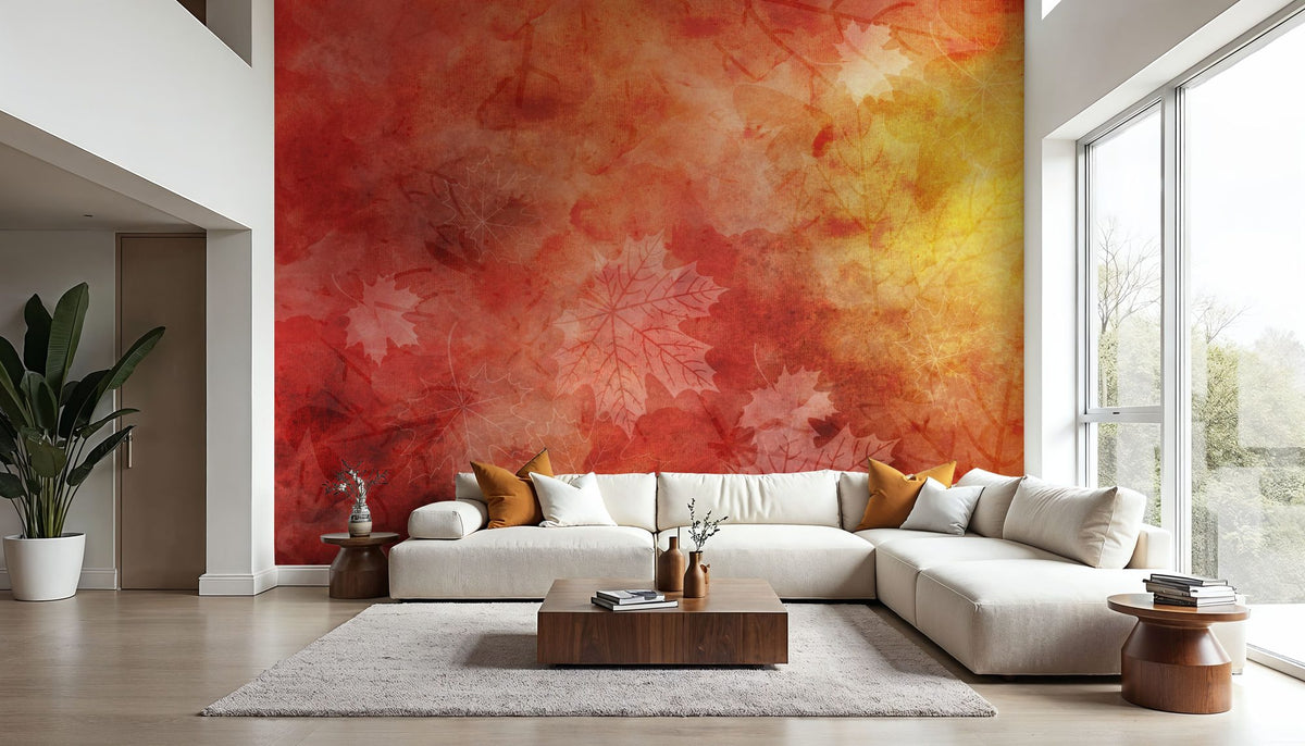 Fall Leaves Mural Wallpaper - room preview 06