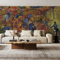 The Red Vineyard Mural Wallpaper - room preview 06