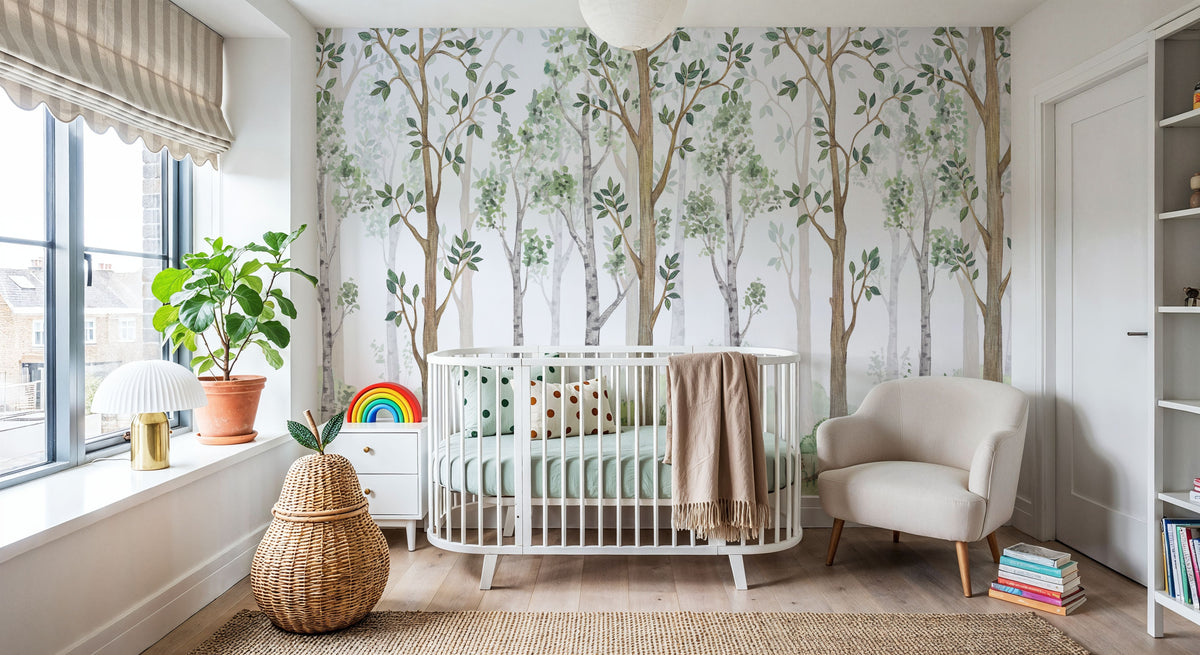 Forest Scenery Mural Wallpaper - room preview 06