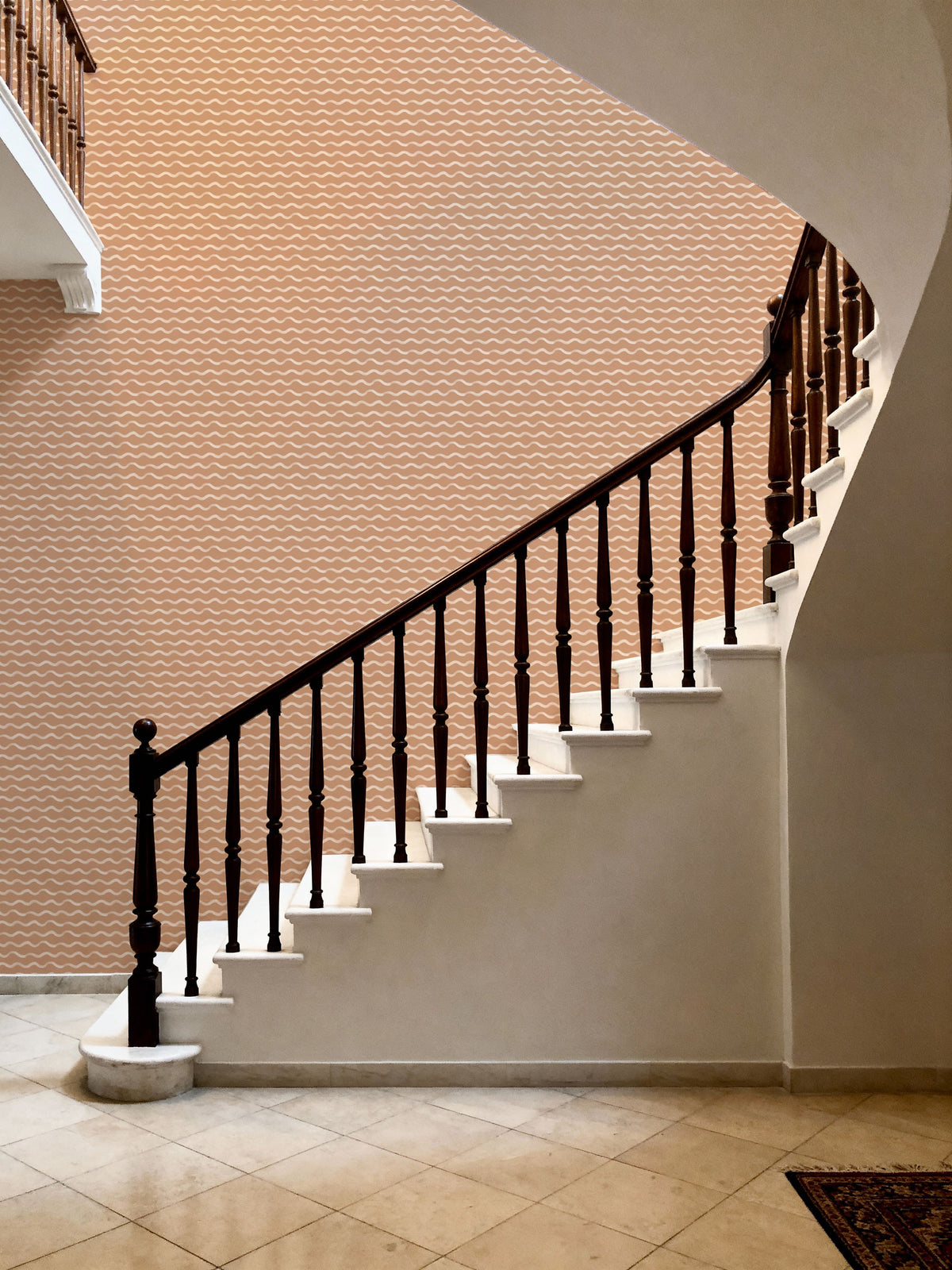 Wavy Lines Mural Wallpaper - room preview 06