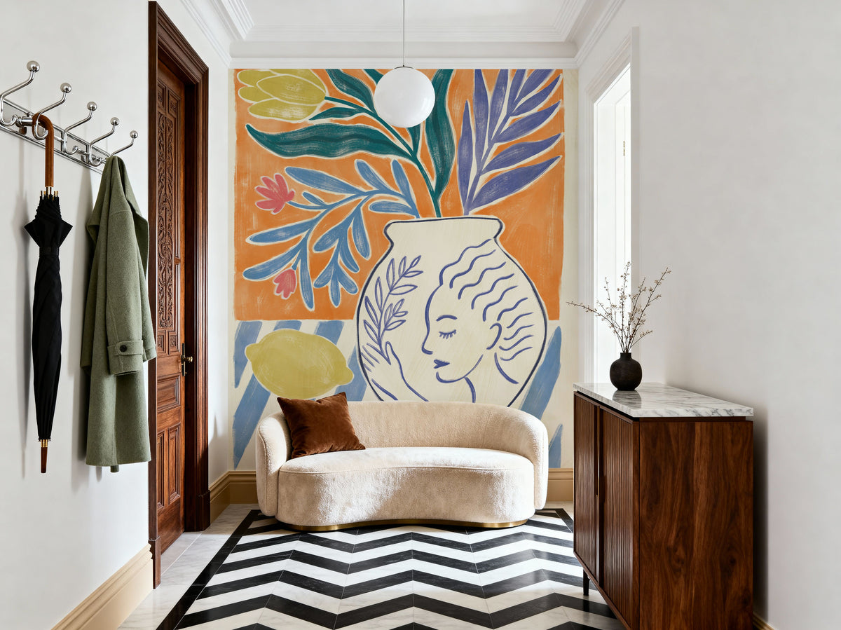 Cyprus Lemons Mural Wallpaper - room preview 06