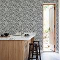 Straight Streets BW Mural Wallpaper - room preview 06