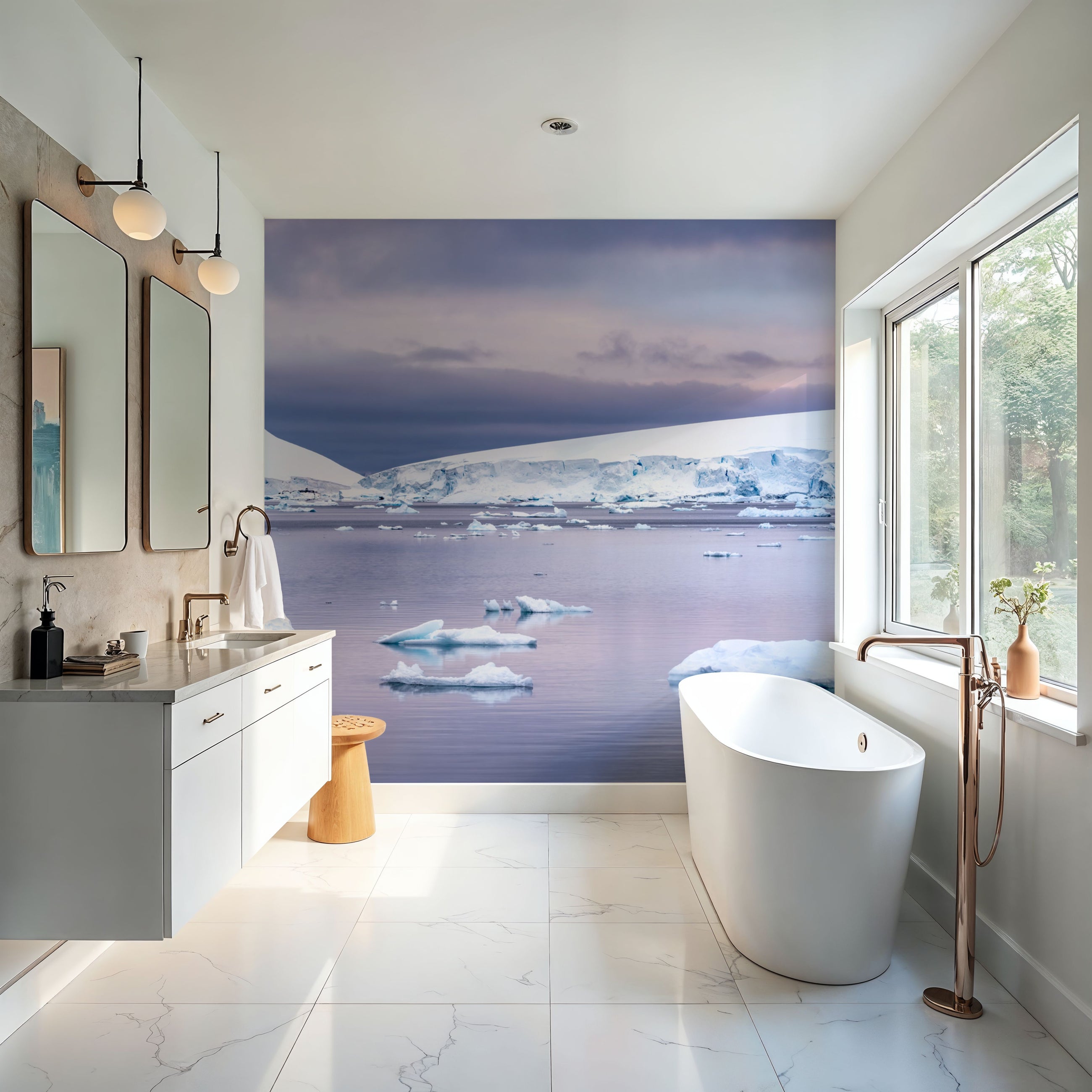 Antarctica Sunrise Mural Wallpaper