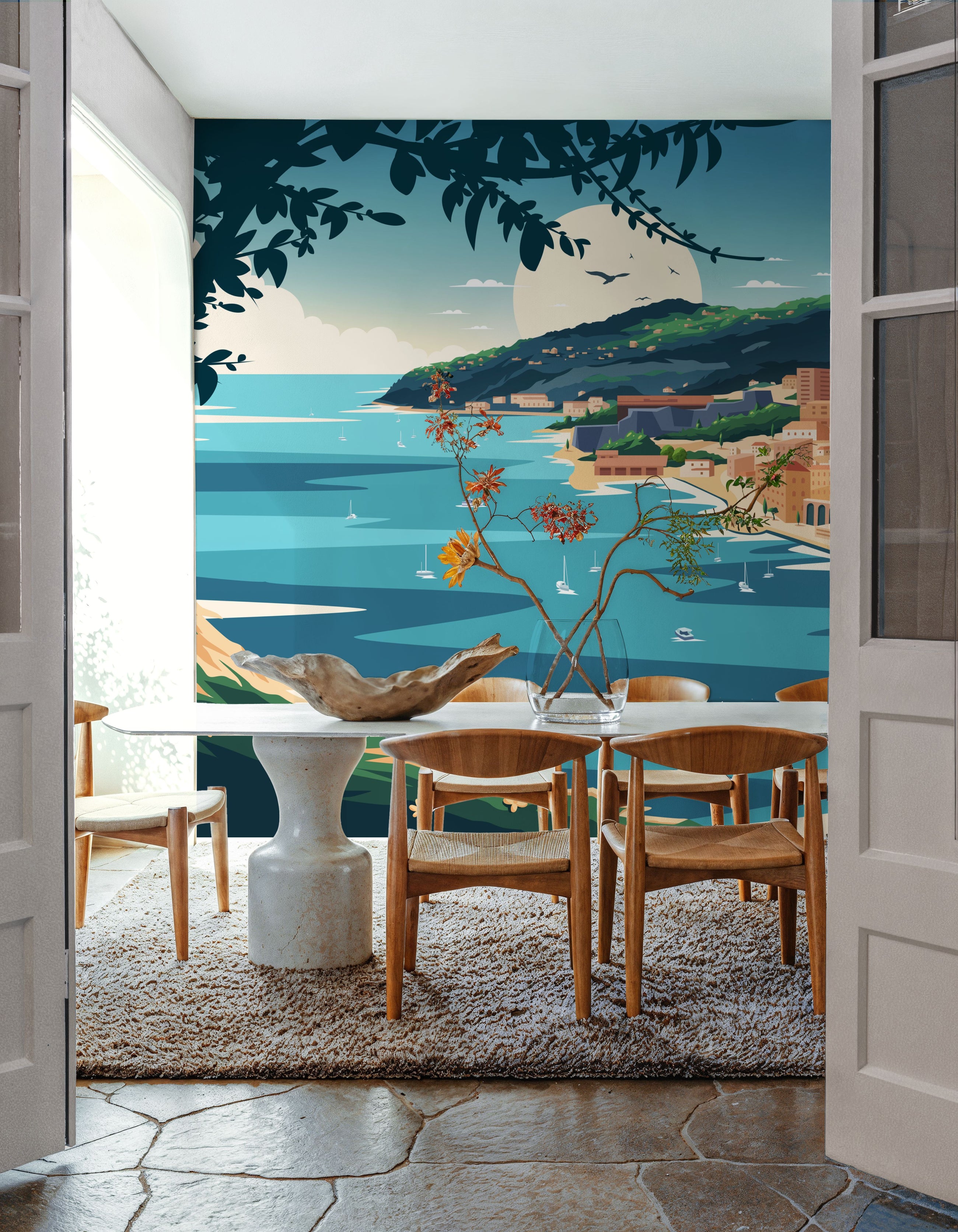 Travel Cote D'Azur Mural Wallpaper