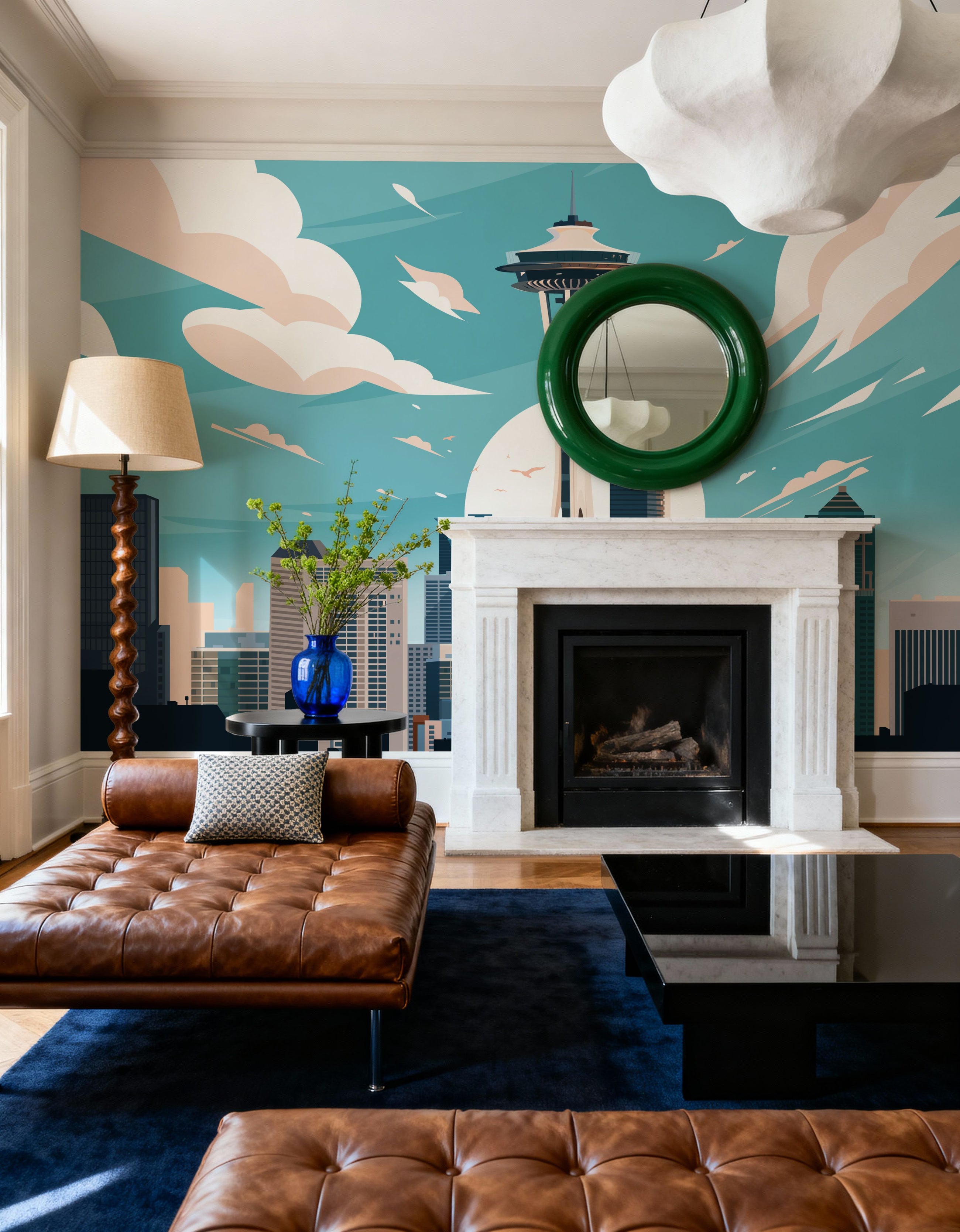 Travel Seattle Mural Wallpaper