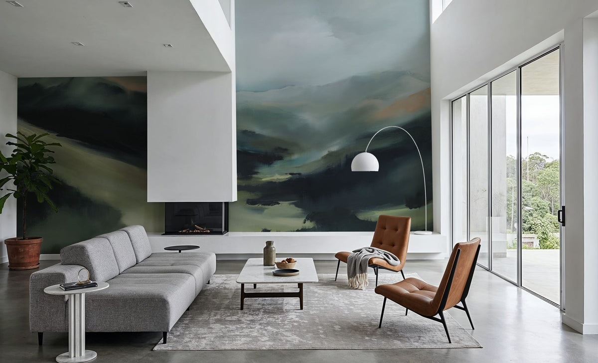 In the Valleys Embrace Mural Wallpaper - room preview 06