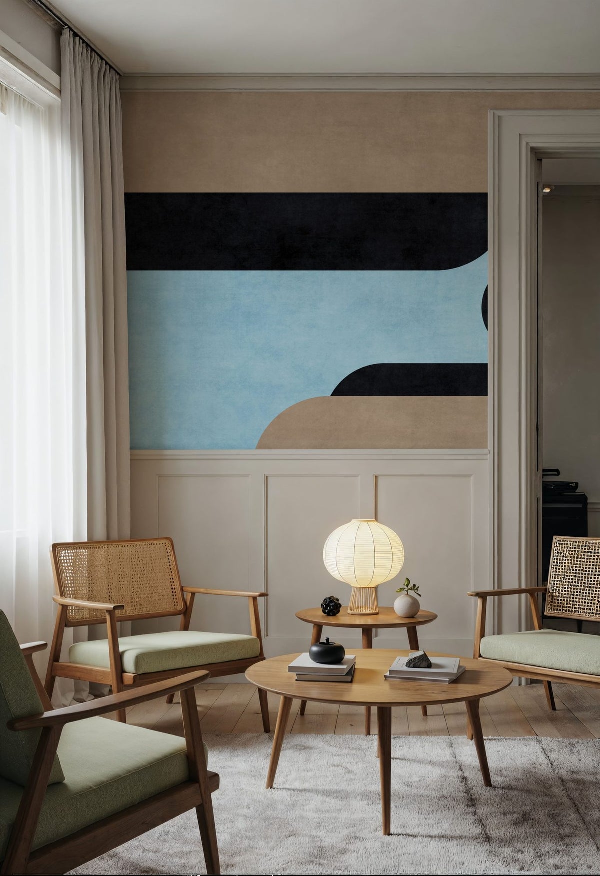 Modern Elements, Sand & Sky Mural Wallpaper - room preview 06