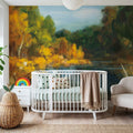 Autumn River Mural Wallpaper - room preview 06