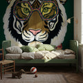Miami Living Tiger Portrait Mural Wallpaper - room preview 06