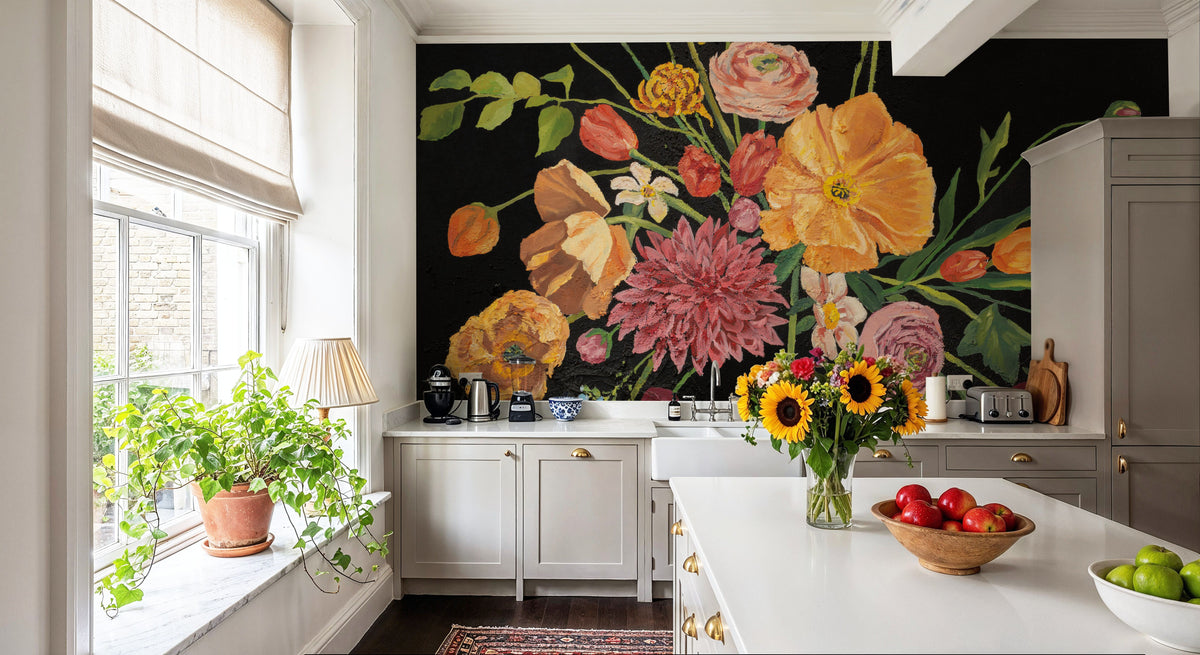 Floral Genesis Mural Wallpaper - room preview 06