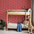 Groovy Mushrooms Pattern Mural Wallpaper - room preview 06