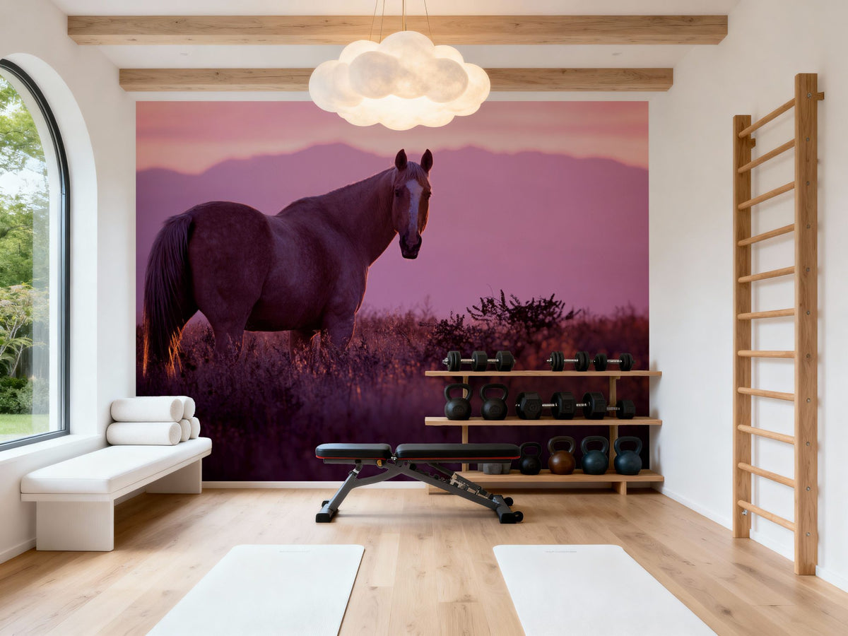 Sharing a Sunset Mural Wallpaper - room preview 06