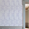 Botanical Blue Lines Mural Wallpaper - room preview 06